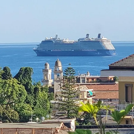 Sky Garden Maria Jose Liguria - Attico Vista Mare - Terraces - 2 Bagni- 2 Da Letto - Box, Wi-fi, Idromassaggio Free Inteiro Attico Per Voi, Con Ascensore Appartamento Rapallo