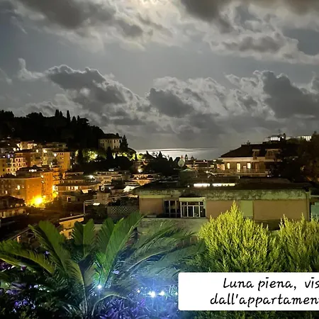 Sky Garden Maria Jose Liguria - Attico Vista Mare - Terraces - 2 Bagni- 2 Da Letto - Box, Wi-fi, Idromassaggio Free Inteiro Attico Per Voi, Con Ascensore راباللو