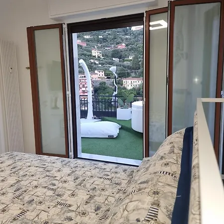 Appartamento Rapallo - Le 5 Terre - Portofino - Sky Garden Maria Jose - Attico Vista Mare - Terraces - 2 Bagni- 2 Camera Da Letto - Box, Wi-Fi, Idromassaggio Free Inteiro Attico Per Voi, Con Ascensore *