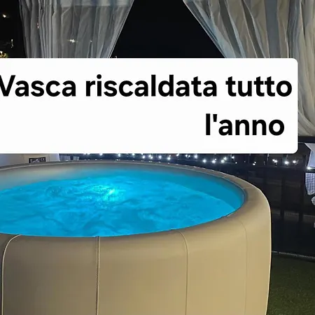 Sky Garden Maria Jose Liguria - Attico Vista Mare - Terraces - 2 Bagni- 2 Da Letto - Box, Wi-fi, Idromassaggio Free Inteiro Attico Per Voi, Con Ascensore Appartamento