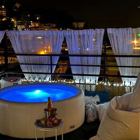 Sky Garden Maria Jose Liguria - Attico Vista Mare - Terraces - 2 Bagni- 2 Da Letto - Box, Wi-fi, Idromassaggio Free Inteiro Attico Per Voi, Con Ascensore Appartement *