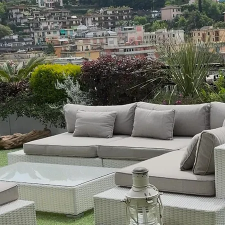 Sky Garden Maria Jose Liguria - Attico Vista Mare - Terraces - 2 Bagni- 2 Da Letto - Box, Wi-fi, Idromassaggio Free Inteiro Attico Per Voi, Con Ascensore